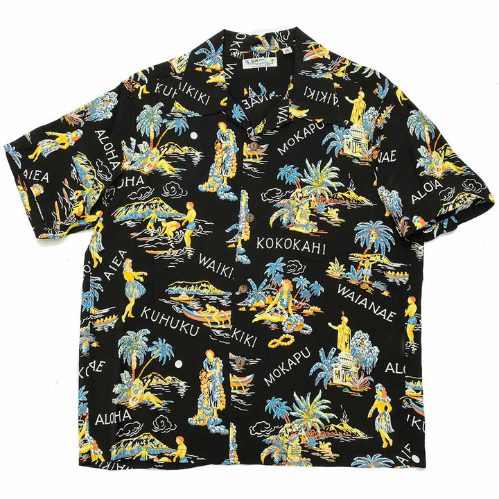 SUN SURF HINOYA EXCLUSIVE S/S RAYON HAWAIIAN SHIRT PILIANI SS38905HY
