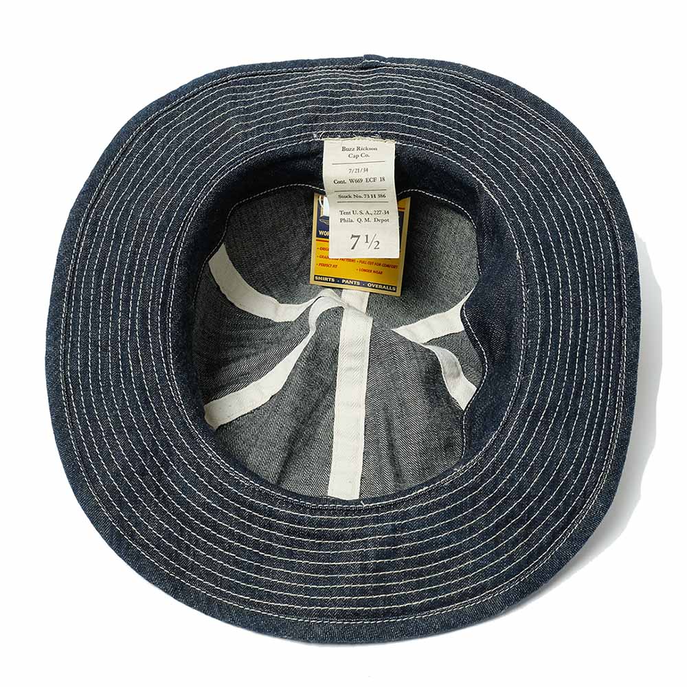 Buzz Rickson's - HAT,WORKING,DENIM - BR01476