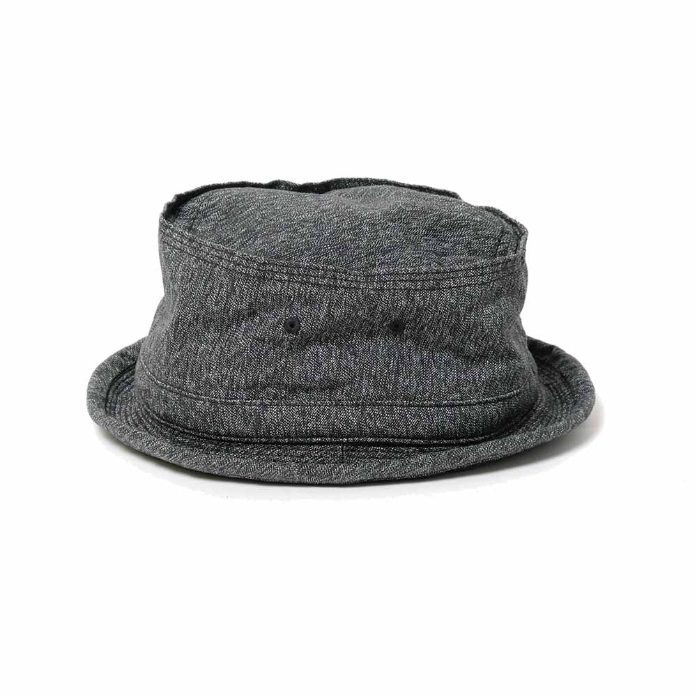 SUGAR CANE 9oz.BLACK COVERT PORKPIE HAT SC02627
