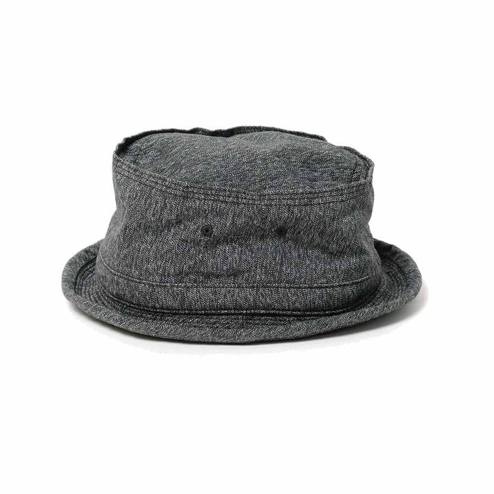 SUGAR CANE 9oz.BLACK COVERT PORKPIE HAT SC02627