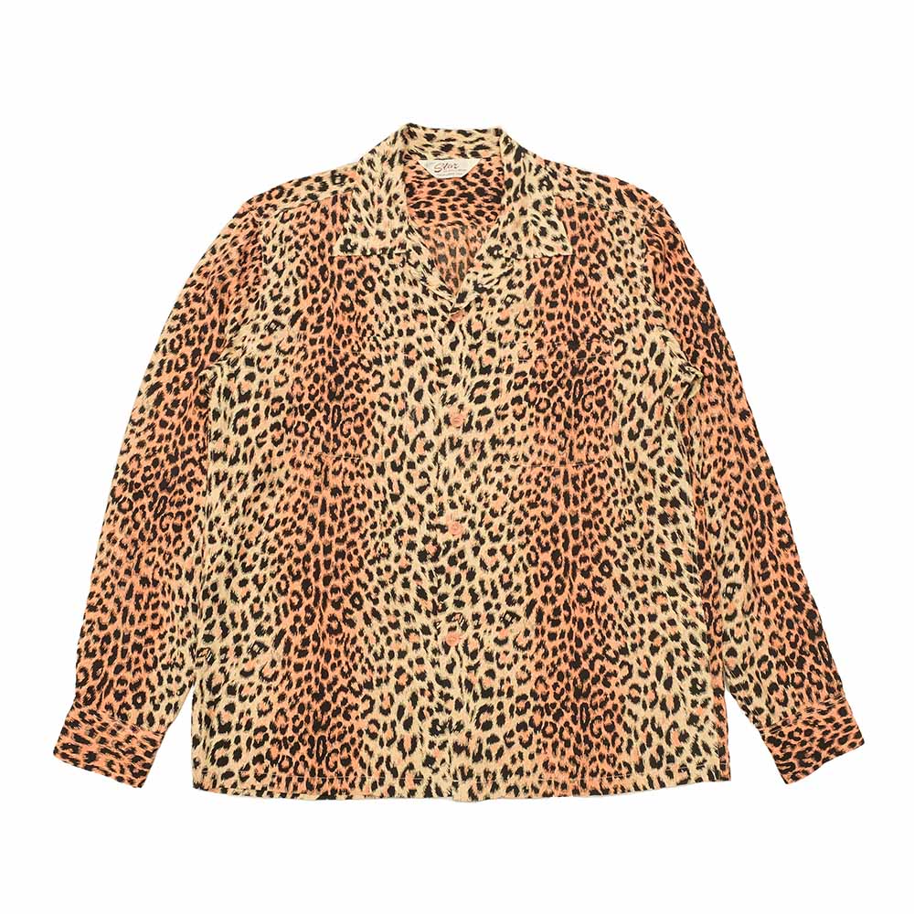 STAR OF HOLLYWOOD - HIGH DENSITY RAYON L/S OPEN SHIRT - LEOPARD - SH29079