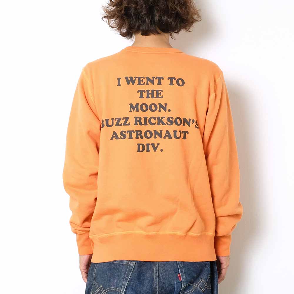 BUZZ RICKSON'S × PEANUTS<br>SET-IN CREW SWEAT "I'M ON THE MOON"<br>BR68842