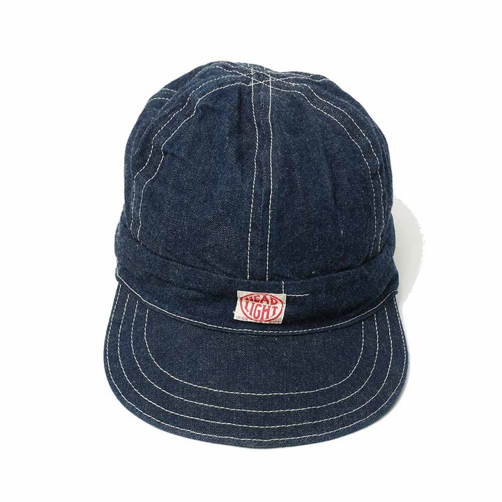 HEADLIGHT 9.5oz. SPECIAL WEAVE DENIM 6PANELS WORK CAP HD02693