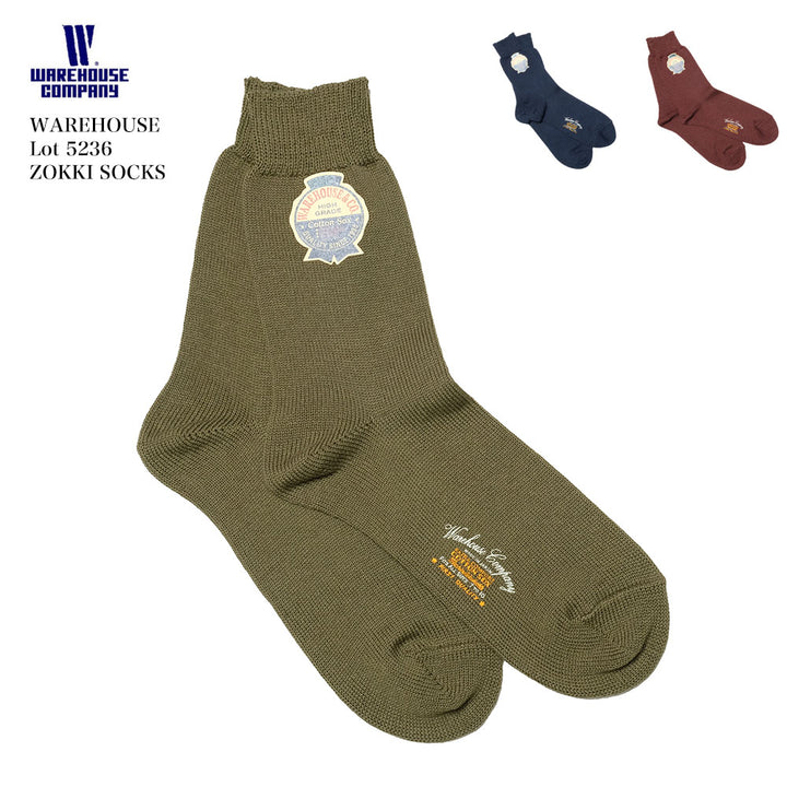 WAREHOUSE Lot 5236 ZOKKI SOCKS 5236WH