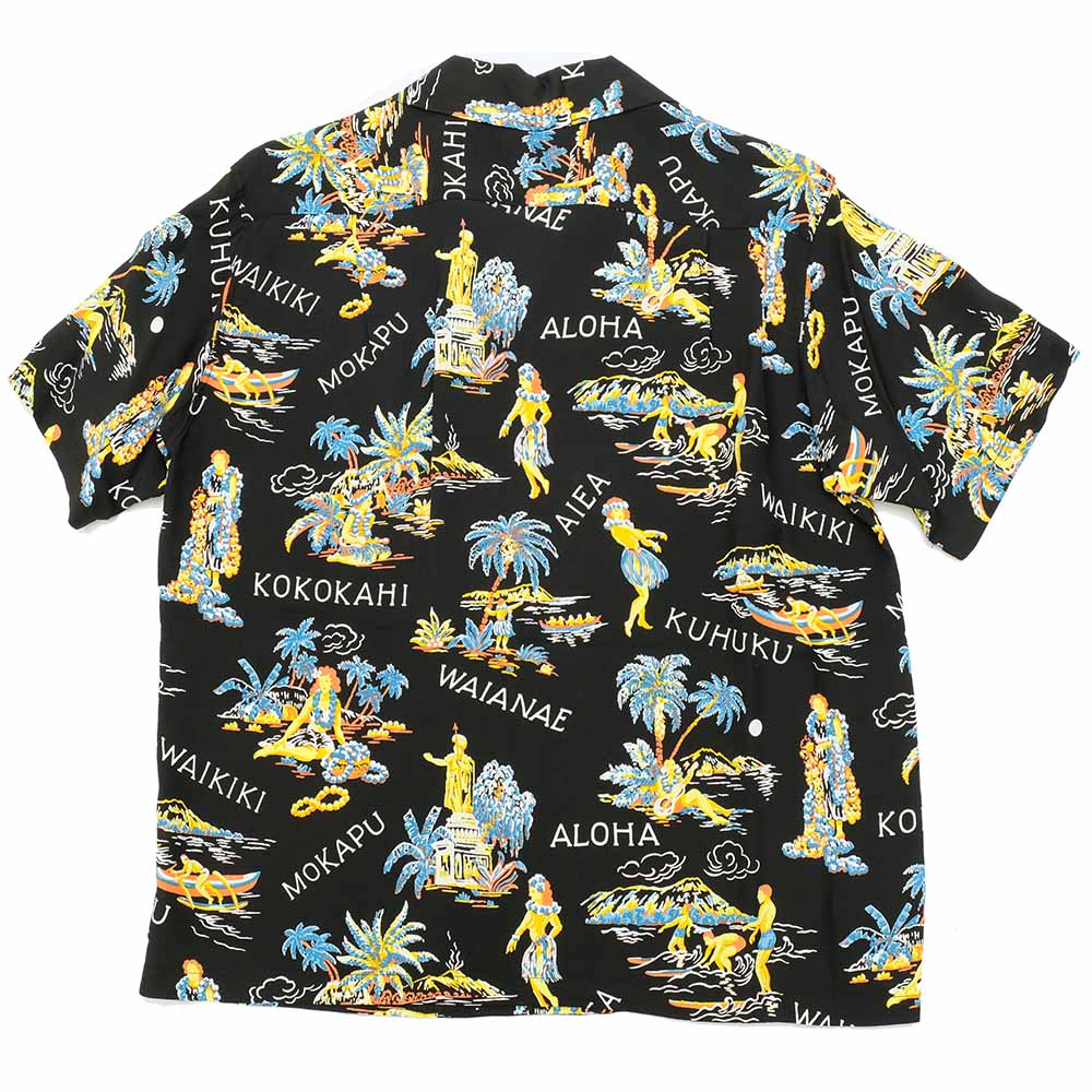 SUN SURF HINOYA EXCLUSIVE S/S RAYON HAWAIIAN SHIRT PILIANI SS38905HY