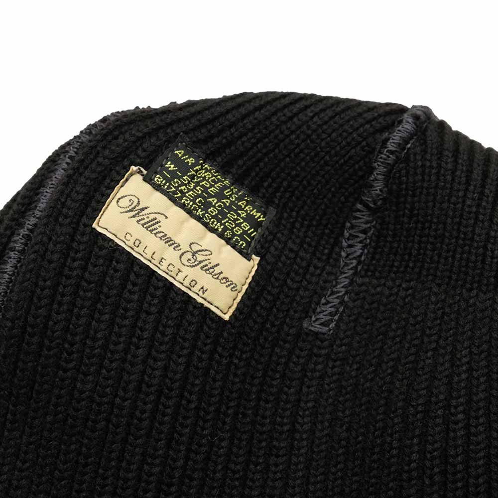 BUZZ RICKSON'S WILLIAM GIBSON COLLECTION BLACK A-4 KNIT CAP BR02272