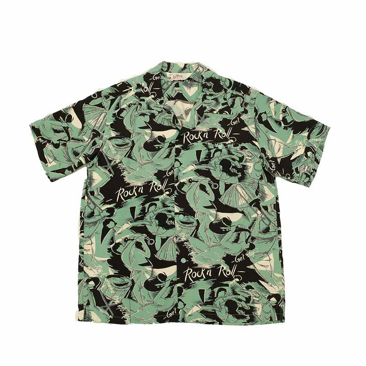 STAR OF HOLLYWOOD - HIGH DENSITY RAYON OPEN SHIRT - ROCK 'N' ROLL - SH39090