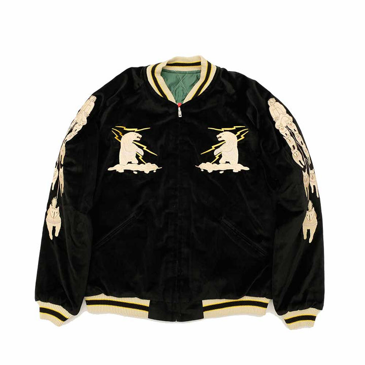 TAILOR TOYO Velveteen Souvenir Jacket POLAR BEAR X ALASKA MAP TT15175-119