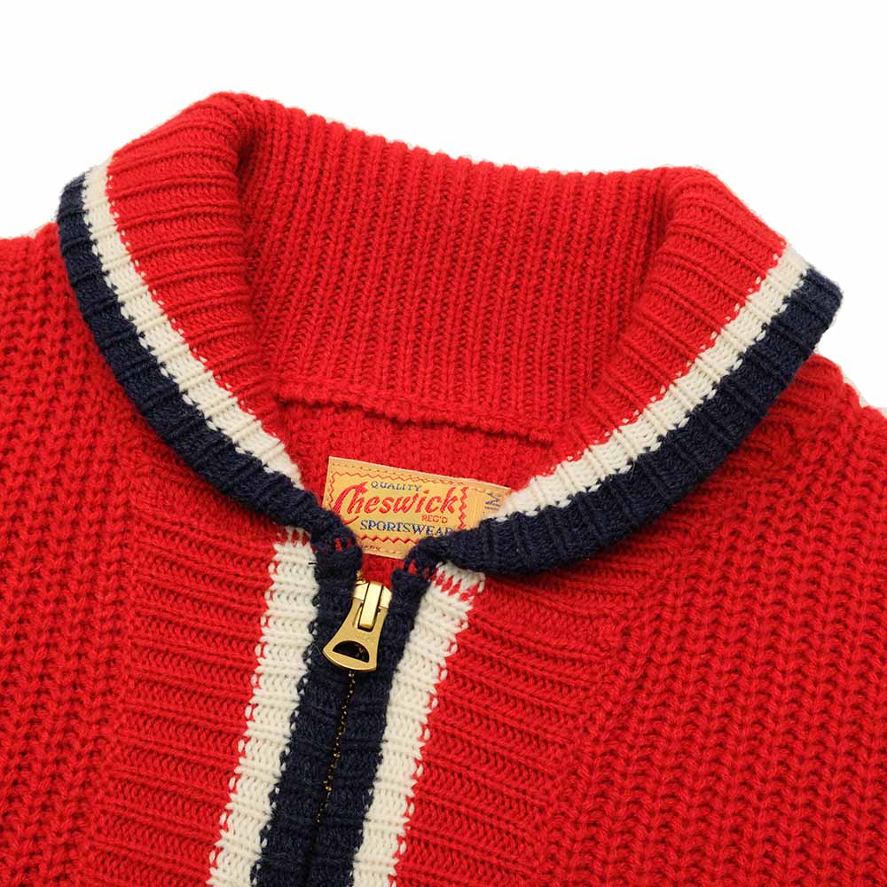 CHESWICK - WOOL / ACRYLIC 30/70 ZIP SWEATER - CH90141