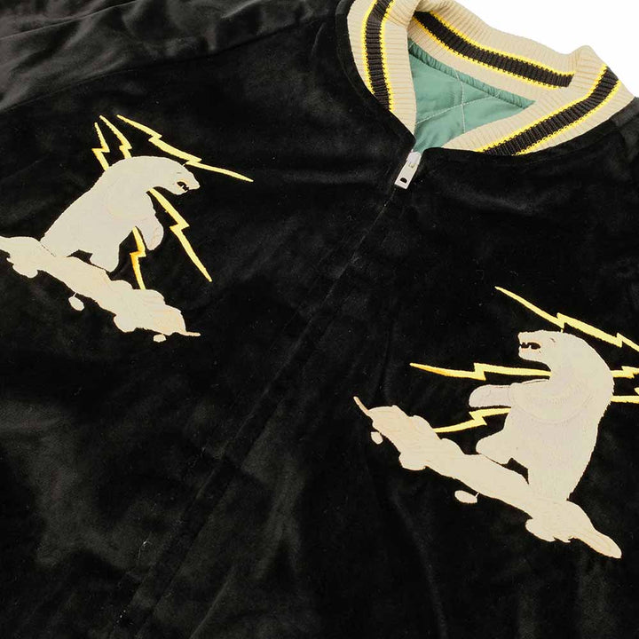 TAILOR TOYO Velveteen Souvenir Jacket POLAR BEAR X ALASKA MAP TT15175-119