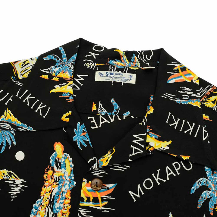 SUN SURF HINOYA EXCLUSIVE S/S RAYON HAWAIIAN SHIRT PILIANI SS38905HY
