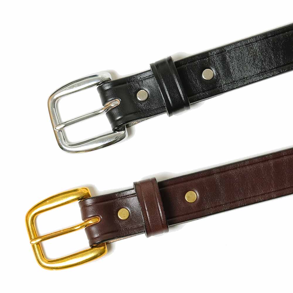 Tory Leather 1 1/4 Creased Belt w/ Brass HD TORY22-2359/TORY22-2362