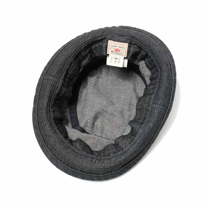 Sugar Cane 10oz.Denim Pork Pie Hat SC02466