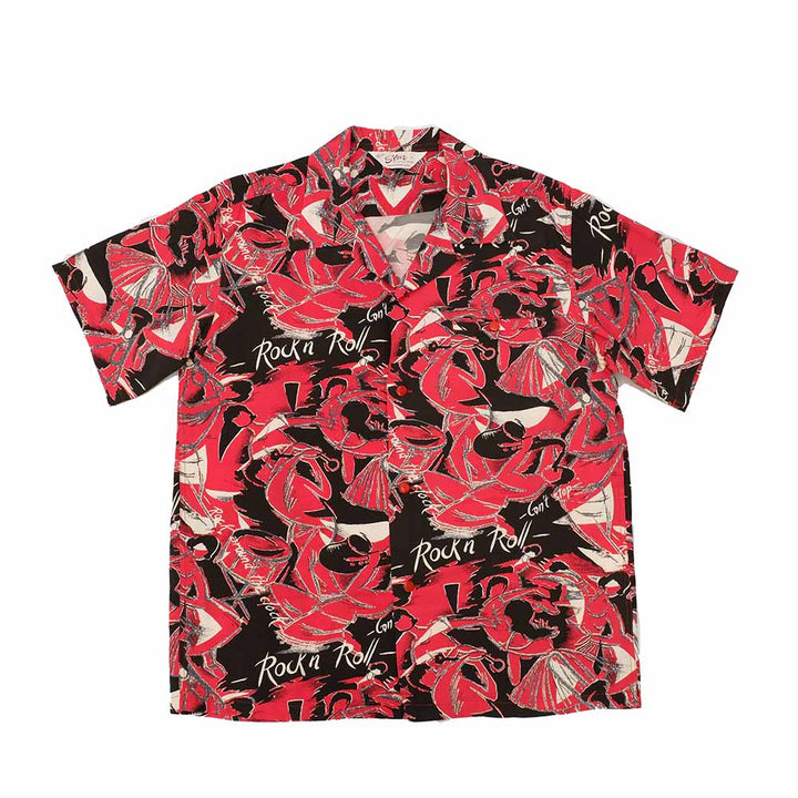 STAR OF HOLLYWOOD - HIGH DENSITY RAYON OPEN SHIRT - ROCK 'N' ROLL - SH39090