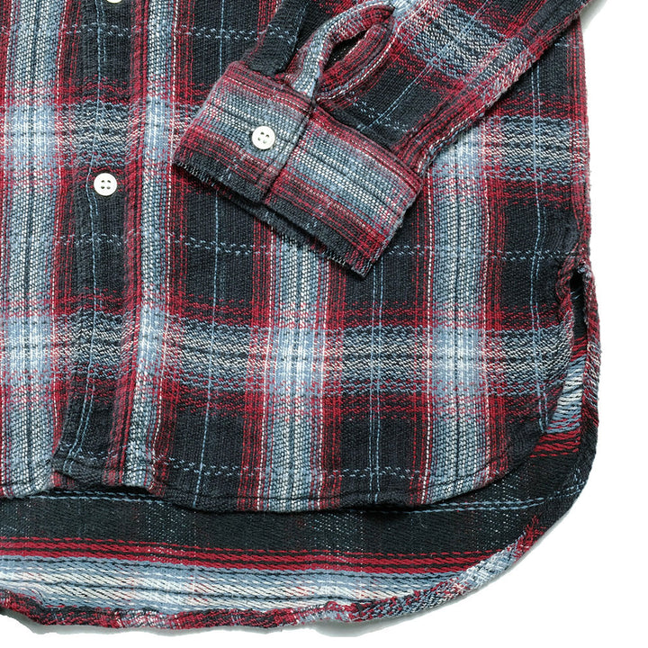 BLUE BLUE Indigo soft canvas  Check shirt 