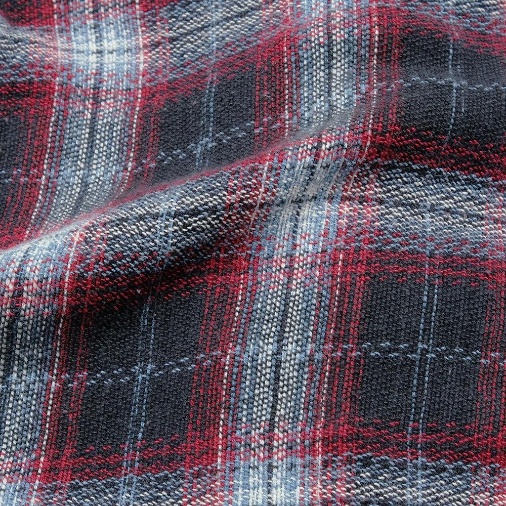 BLUE BLUE Indigo soft canvas  Check shirt 