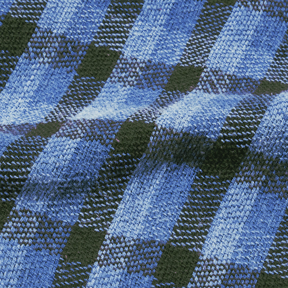 BLUE BLUE Indigo soft canvas  Check shirt 