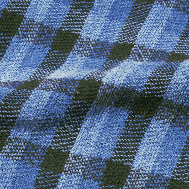 BLUE BLUE Indigo soft canvas  Check shirt 