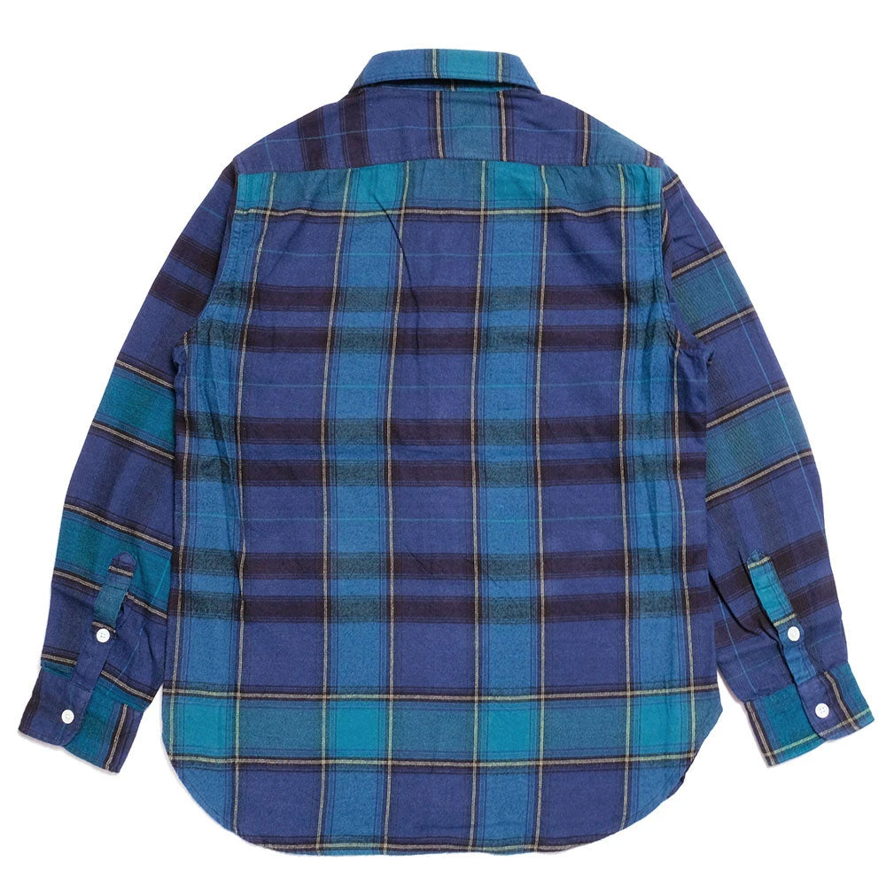 BLUE BLUE<br>Brushed Indigo Plaid Long-Sleeve Shirt<br>700087142