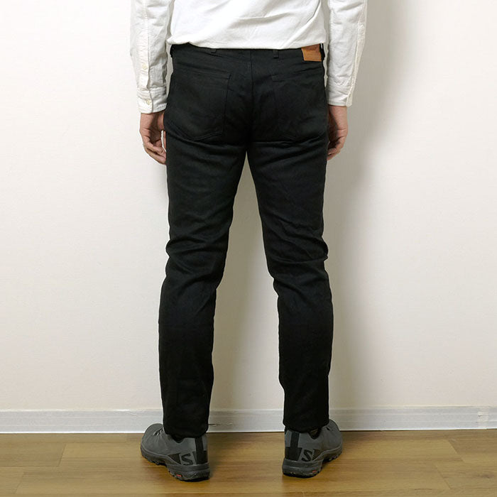 740-ST Zip Fly Tight Straight Stretch Jeans Black