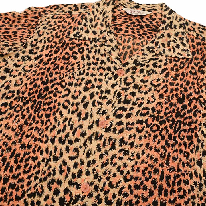 STAR OF HOLLYWOOD - HIGH DENSITY RAYON L/S OPEN SHIRT - LEOPARD - SH29079