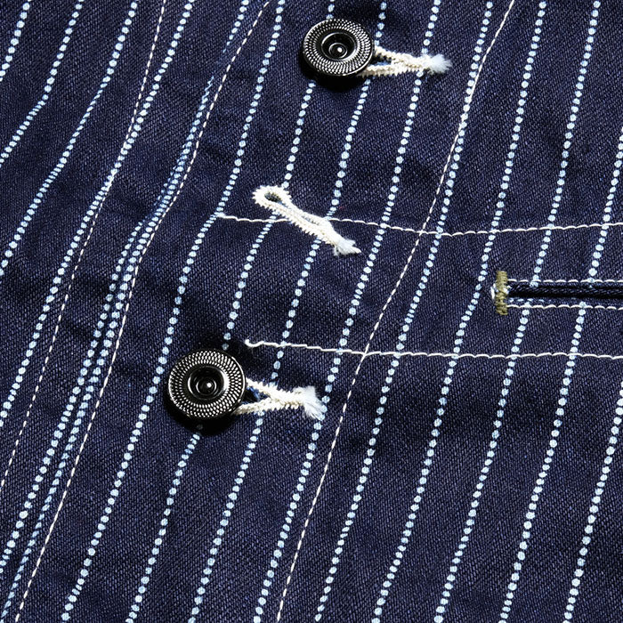 Sugar Cane - 9oz. Wabash Stripe Work Vest - SC12654