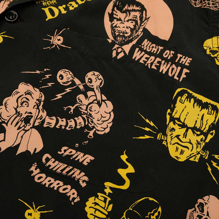 STAR OF HOLLYWOOD - HIGH DENSITY RAYON OPEN SHIRT - THE MONSTERS - SH38871