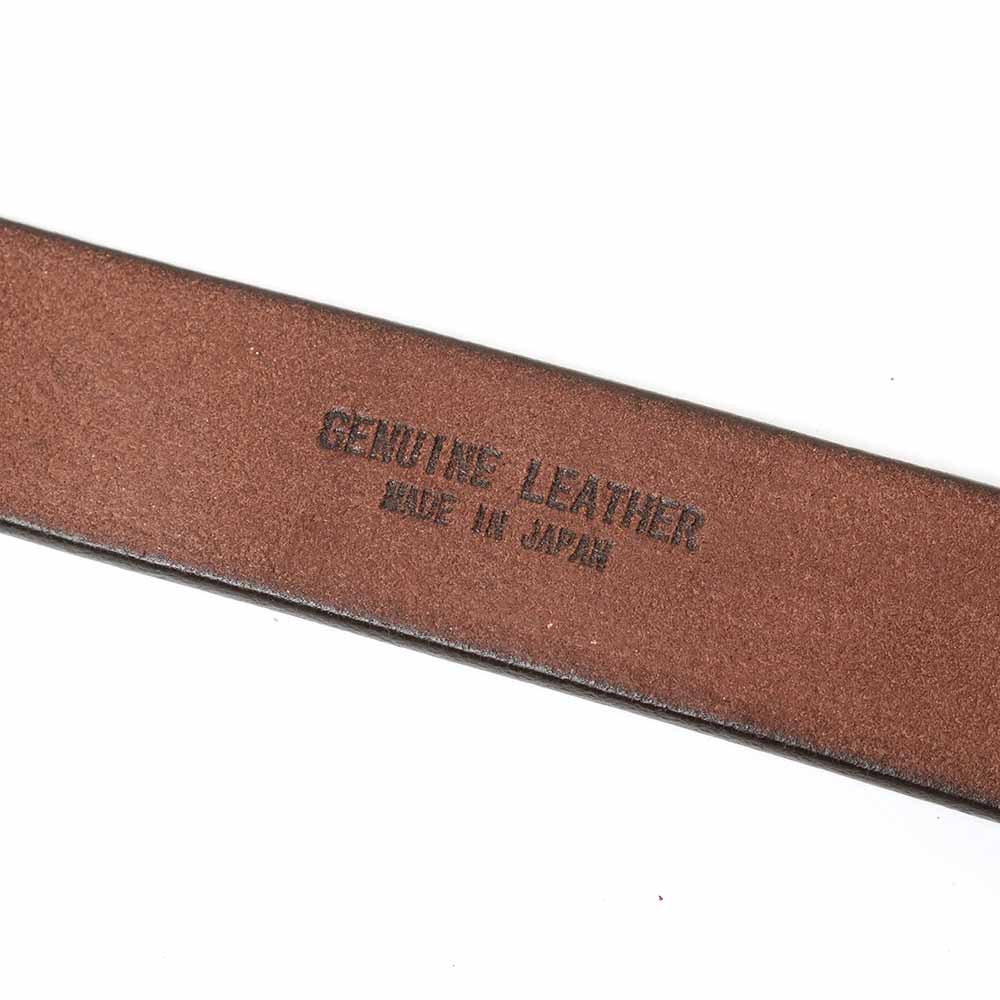 BARNS TOCHIGI LEATHER BELT ZINC BUCKLE LE-4168