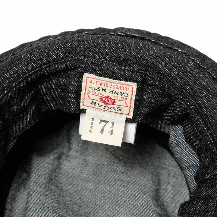 Sugar Cane 10oz.Denim Pork Pie Hat SC02466