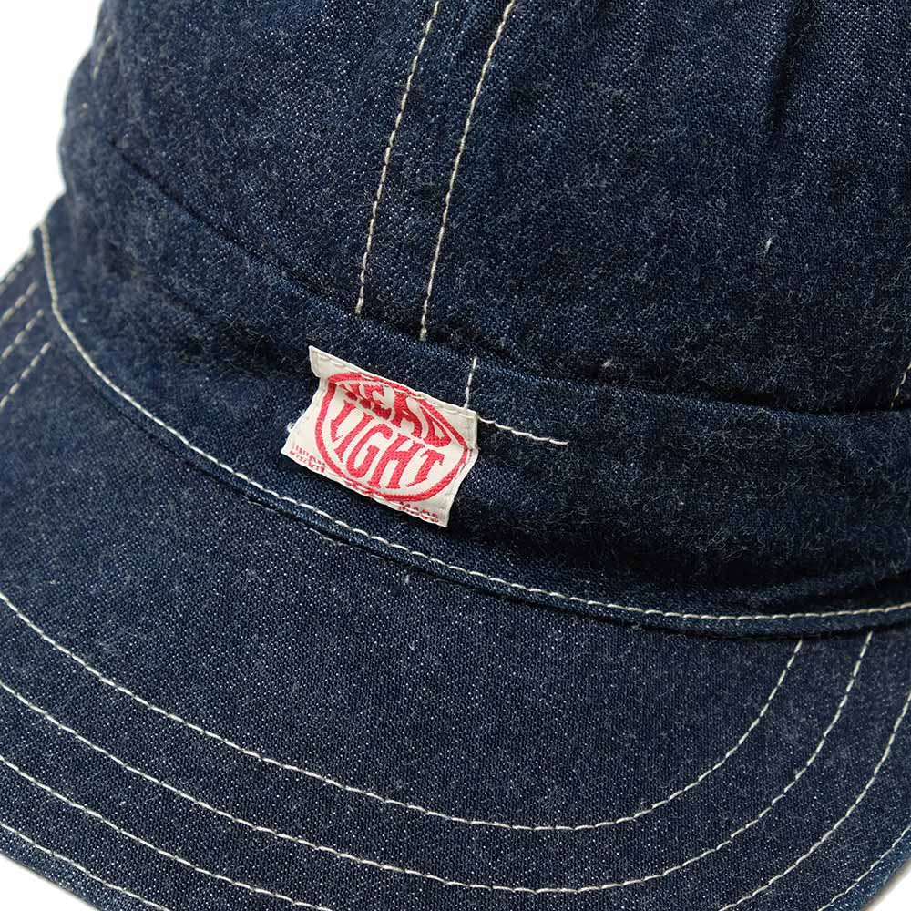 HEADLIGHT 9.5oz. SPECIAL WEAVE DENIM 6PANELS WORK CAP HD02693