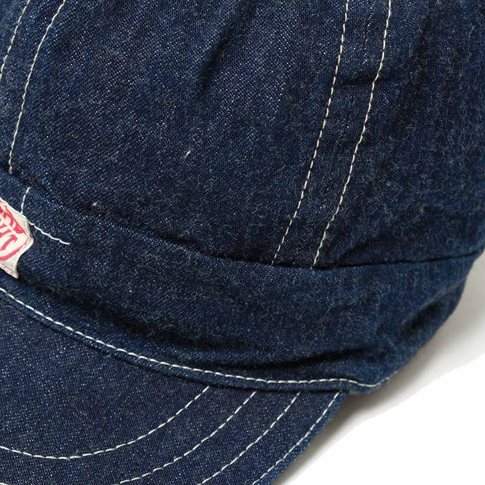 HEADLIGHT 9.5oz. SPECIAL WEAVE DENIM 6PANELS WORK CAP HD02693