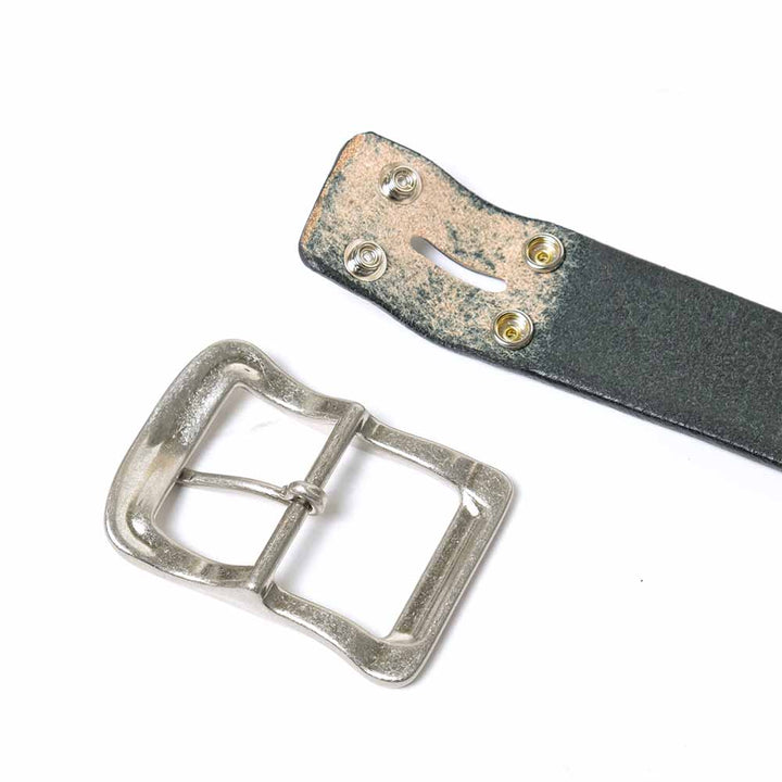 BARNS TOCHIGI LEATHER BELT ZINC BUCKLE LE-4168