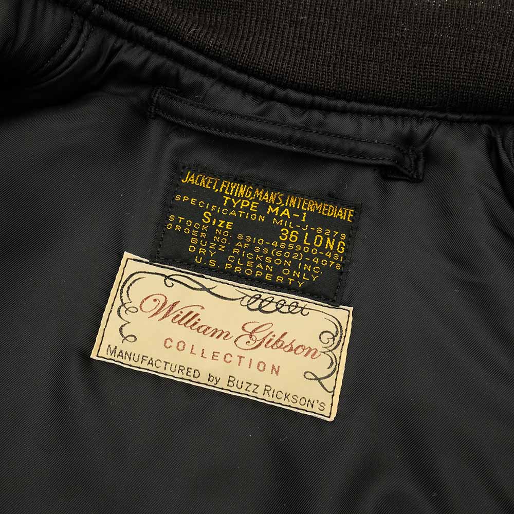 Buzz Rickson's William Gibson Collection BLACK MA SLENDER LONG