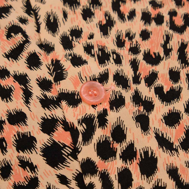 STAR OF HOLLYWOOD - HIGH DENSITY RAYON L/S OPEN SHIRT - LEOPARD - SH29079