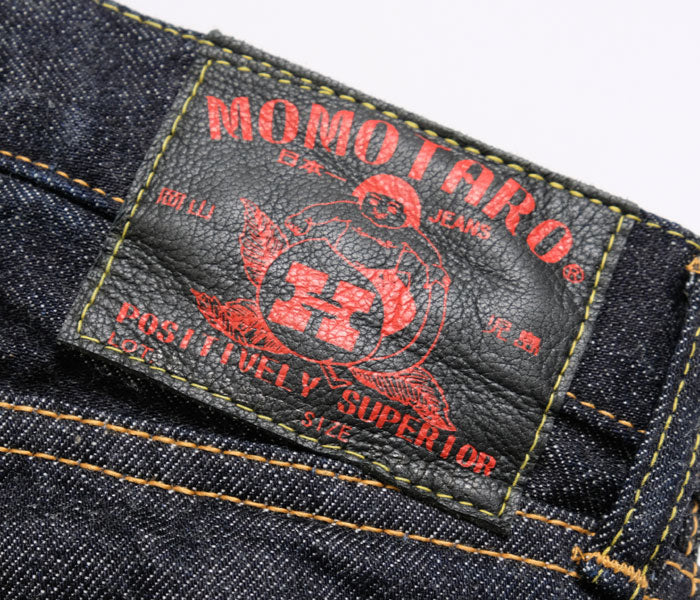 Momotaro Jeans<br>HINOYA Special Order<br>15.7oz. Selvedge Denim<br>Narrow Tapered "Kamon Embroidery"<br>H0105SP11