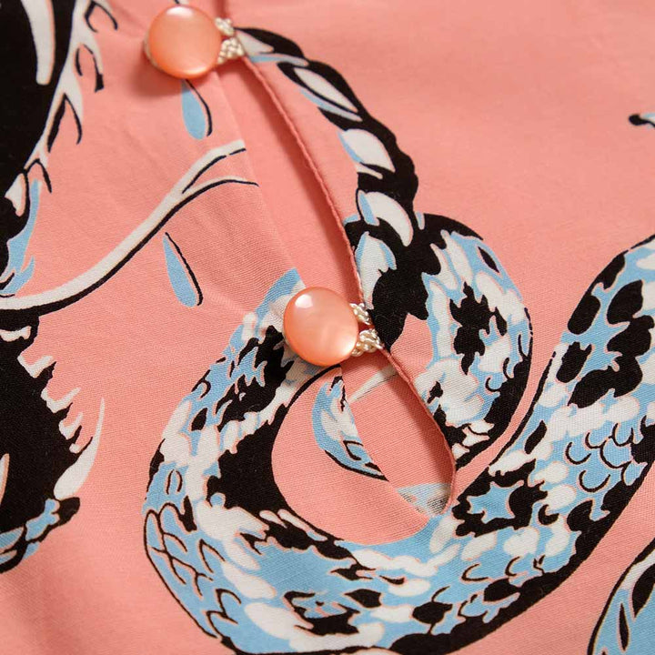 STAR OF HOLLYWOOD HIGH DENSITY RAYON S/S PULLOVER SHIRT "RATTLE SNAKE" SH38377