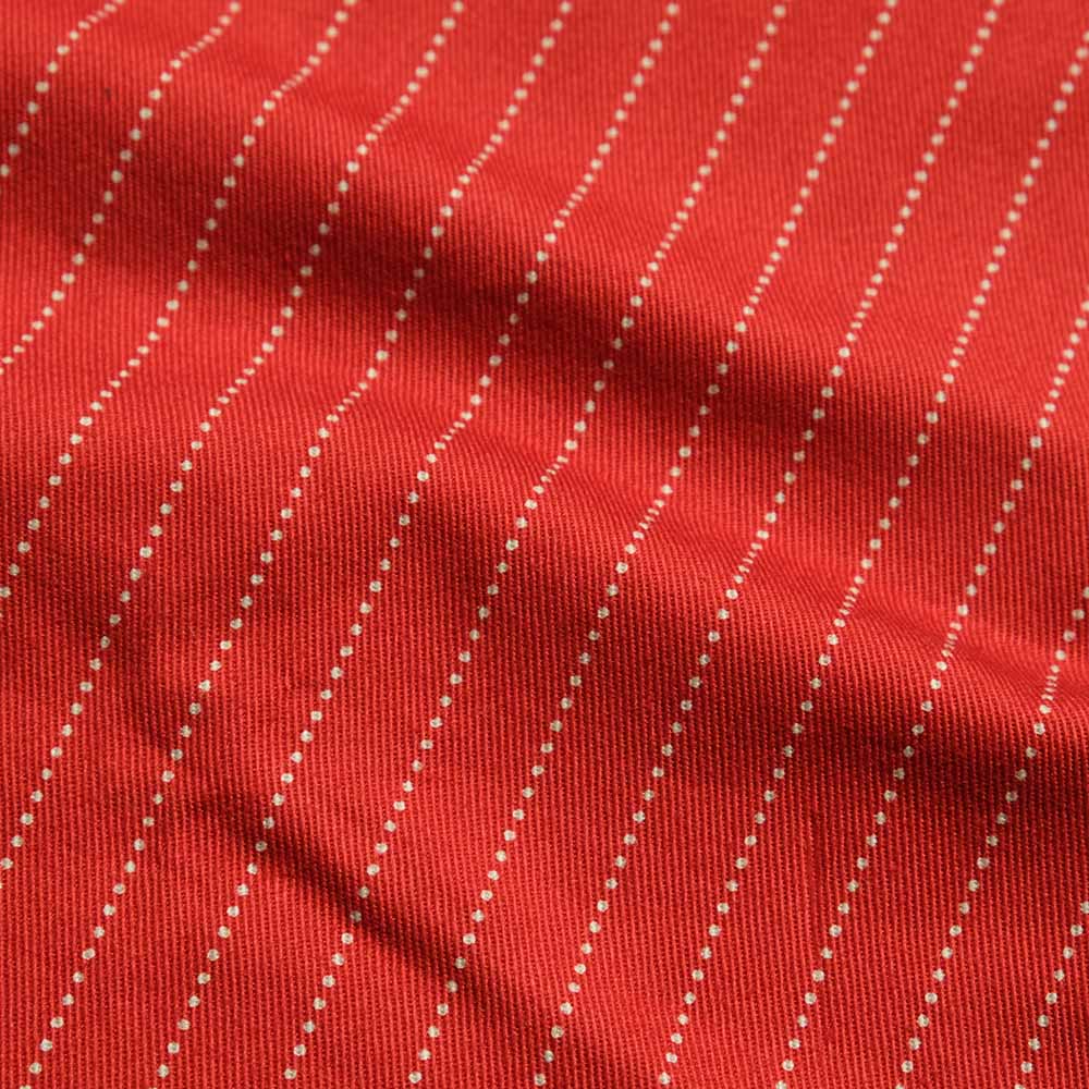 SUGAR CANE - Fiction Romance - 8.5oz. Red Wabash Stripe Work Shirt - SC28340