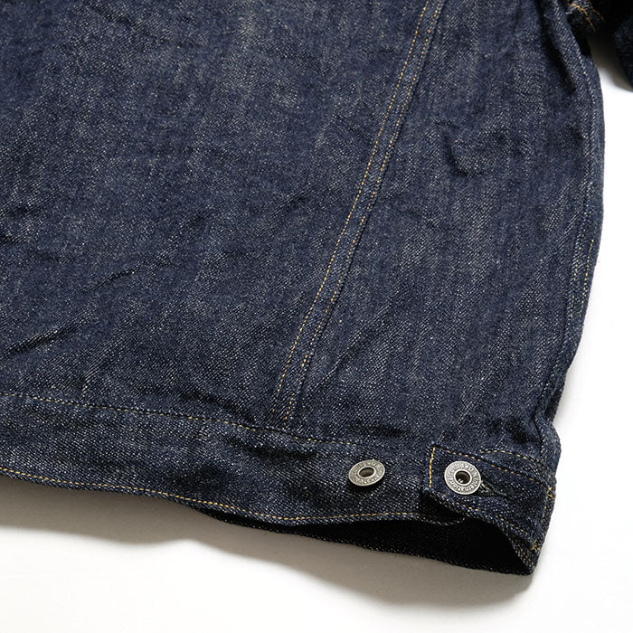 Oni Denim<br>12oz Loose Weave Denim<br>”KIRAKU II”<br>天然藍ロープ染色<br>3rd Type Denim Jacket<br>ONI-02207P