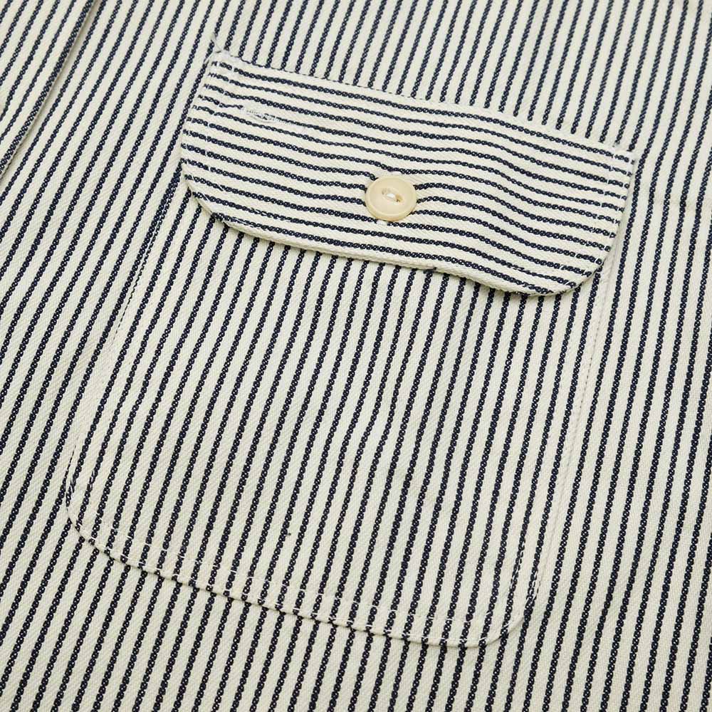 SUGAR CANE - HICKORY STRIPE S/S WORK SHIRT - SC37944
