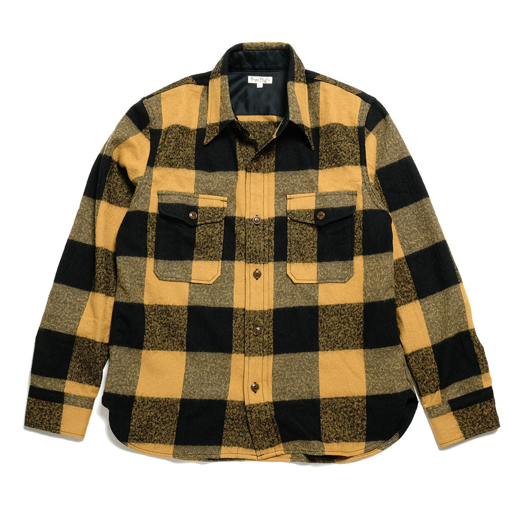 BURGUS PLUS<br>Wool Block Check Shirt<br>BP19505