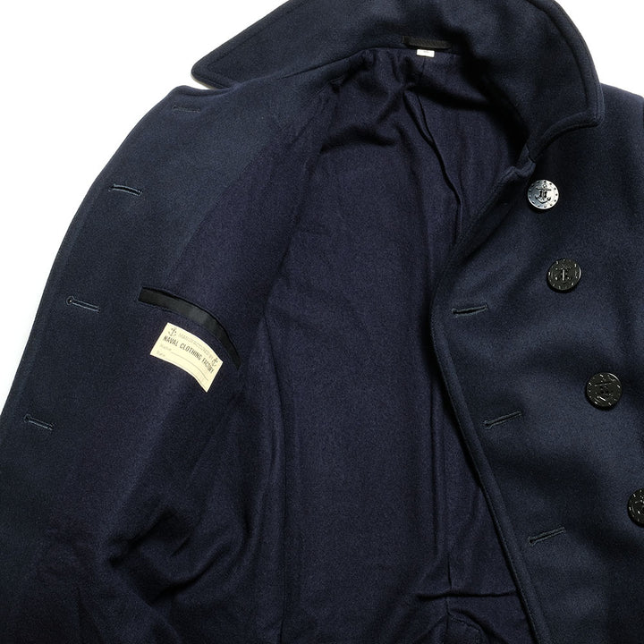 Buzz Rickson's - PEA COAT LONG MODEL - WOOL LINING - BR14146