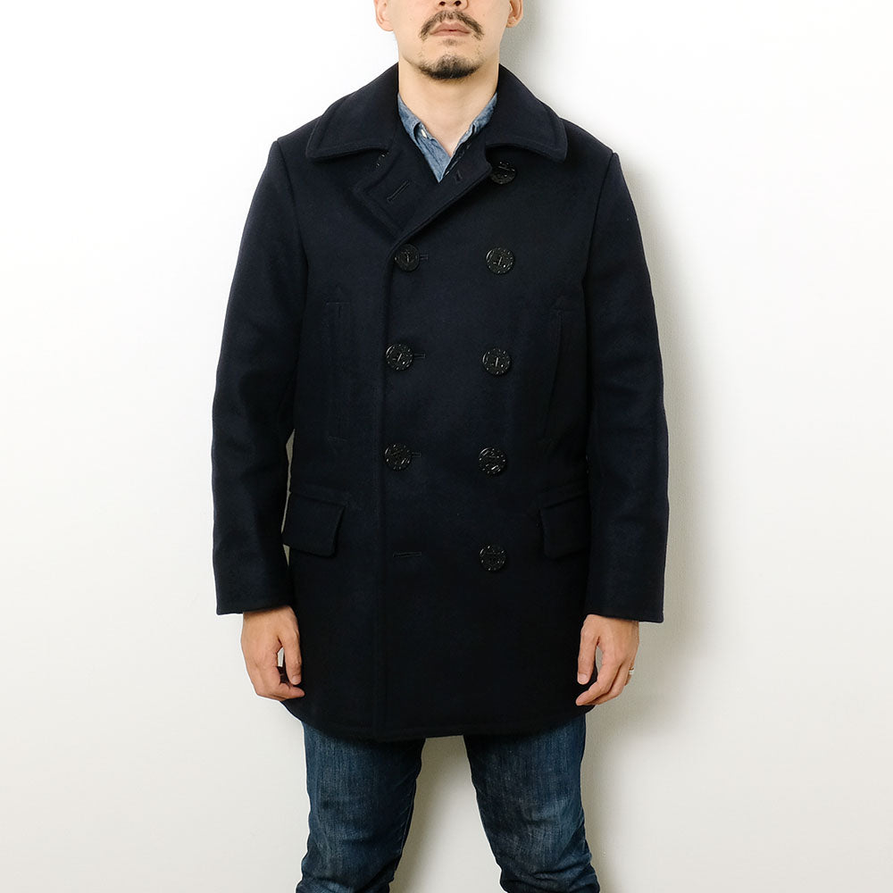 Buzz Rickson's - PEA COAT LONG MODEL - WOOL LINING - BR14146