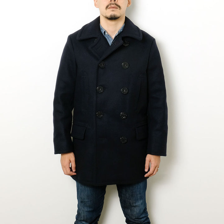 Buzz Rickson's - PEA COAT LONG MODEL - WOOL LINING - BR14146