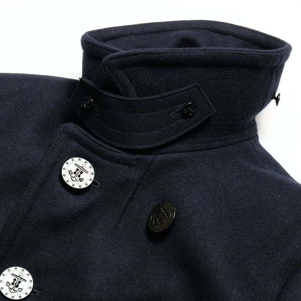 Buzz Rickson's - PEA COAT LONG MODEL - WOOL LINING - BR14146