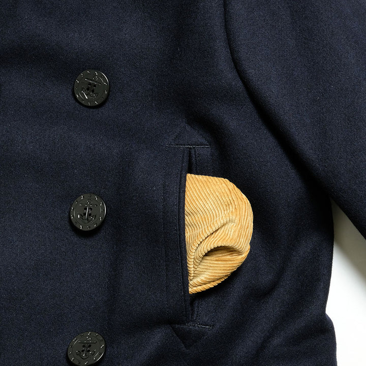 Buzz Rickson's - PEA COAT LONG MODEL - WOOL LINING - BR14146