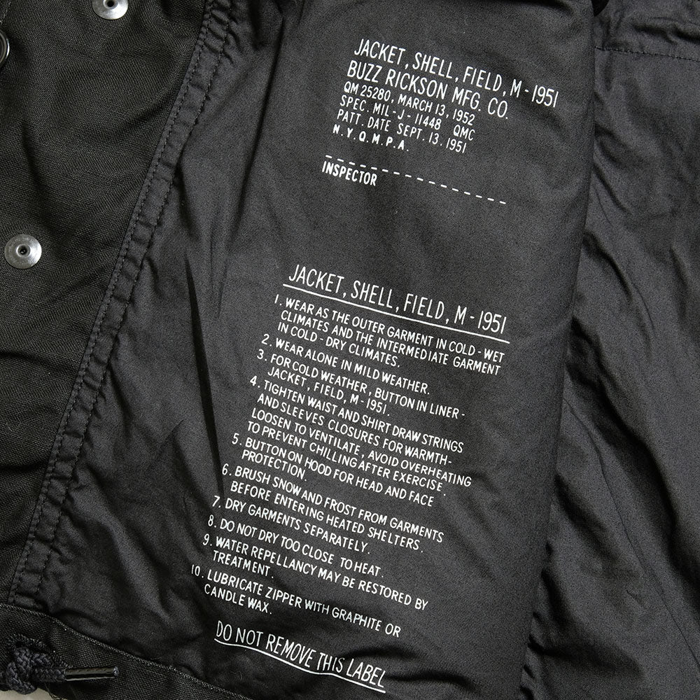 BUZZ RICKSON'S - WILLIAM GIBSON - COLLECTION - Type BLACK M-51 - FIELD JACKET - BR14970