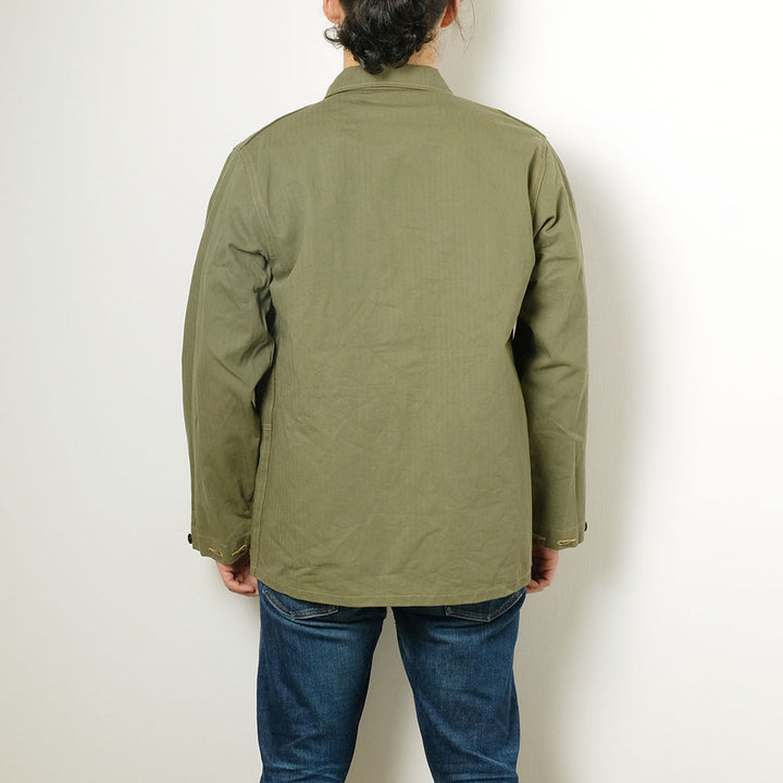 BUZZ RICKSON'S - U.S. MARINE CORPS M-1944 HERRINGBONE UTILITY JACKET - BR15123