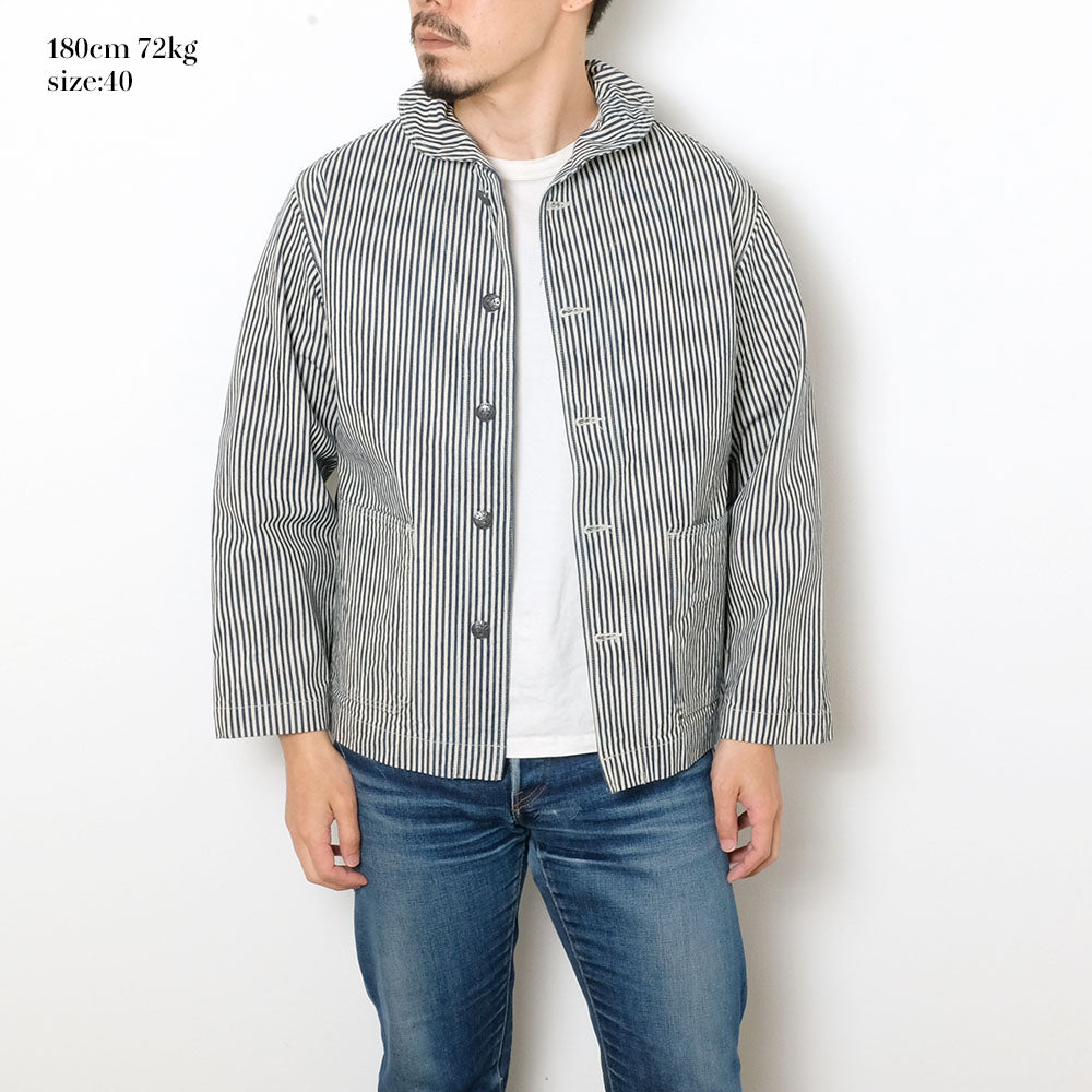 BUZZ RICKSON'S - U.S. NAVY WWII UTILITY HICKORY JACKET - BR15303