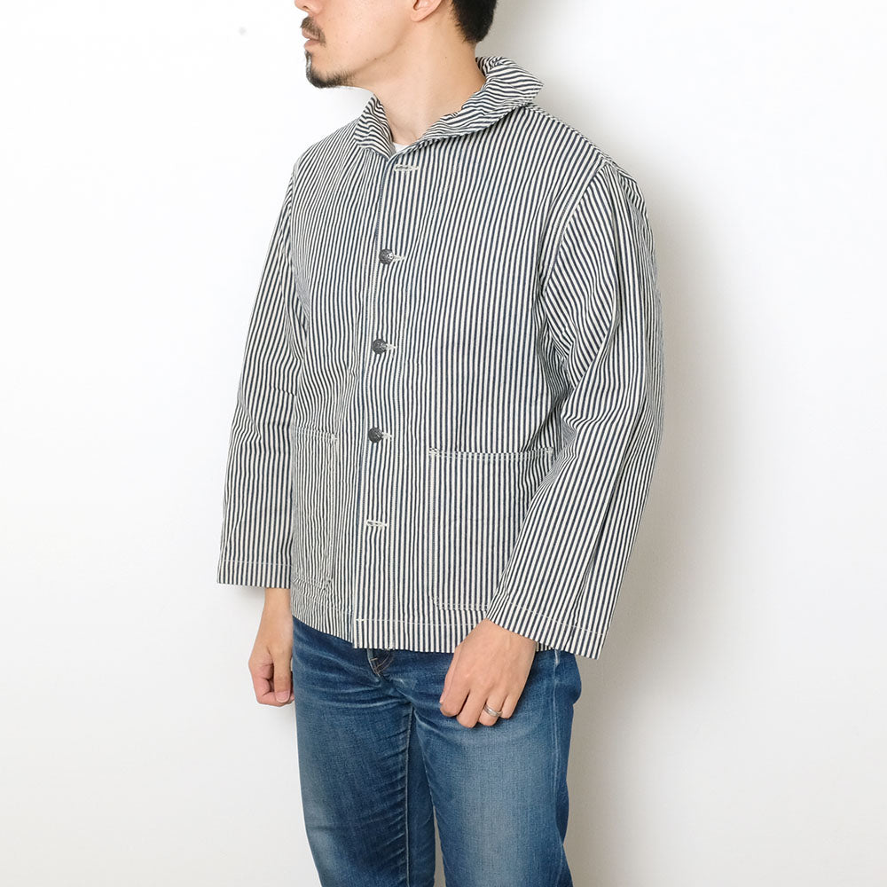 BUZZ RICKSON'S - U.S. NAVY WWII UTILITY HICKORY JACKET - BR15303