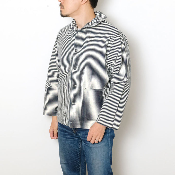 BUZZ RICKSON'S - U.S. NAVY WWII UTILITY HICKORY JACKET - BR15303